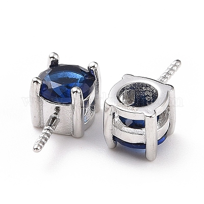 925 штырь из стерлингового серебра с родиевым покрытием STER-D035-47P-1