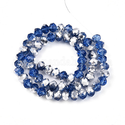 Гальванизируйте прозрачное стекло бисер нитей EGLA-A034-T6mm-M03-1