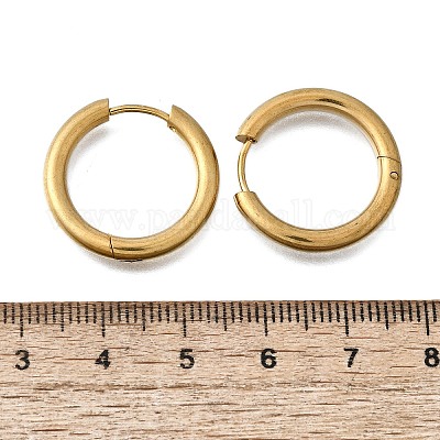 Круглые серьги-кольца из нержавеющей стали 304 EJEW-V005-01G-02-1