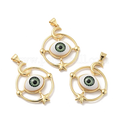 Подвески из непрозрачной смолы KK-G419-09G-02-1