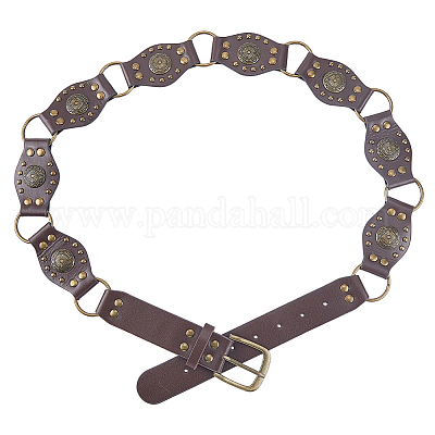 Винтажные ремни из искусственной кожи с заклепками и пряжками из сплава AJEW-WH20064-22A-1