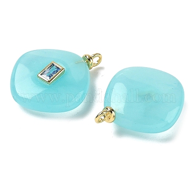 Крашеные натуральный белый нефрит подвески G-H328-06G-A12-1