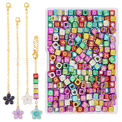 Подвески из эмали из цветочного сплава HJEW-AB00733-1