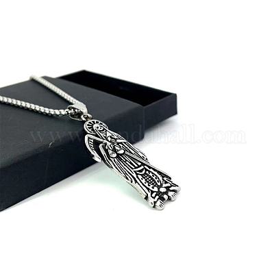 Винтажный готический кулон из нержавеющей стали с изображением жнеца QT1992-1