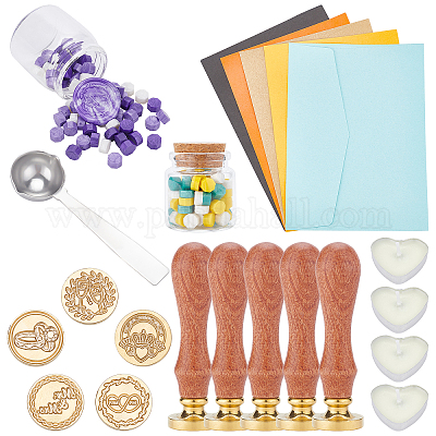 Wax Seal Bead Set | Pink + Purple