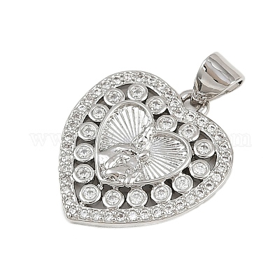 Латунные микро проложить кубического циркония подвески KK-P323-11D-P01-1