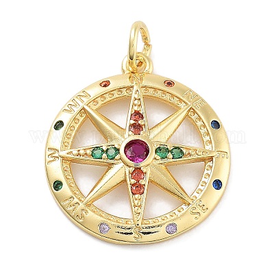 Стойки обшивки латунь микро проложить Циркон подвеску KK-Z071-62C-01G-1