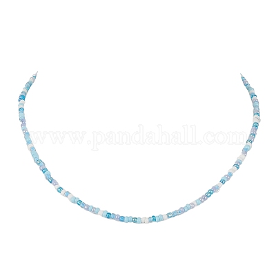 3 шт. 3 цветных ожерелья из стеклянного бисера NJEW-JN04334-1