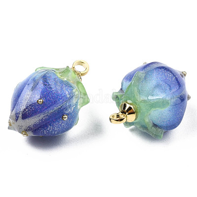 Подвески-цветы ручной работы из эпоксидной смолы KY-S163-103-1