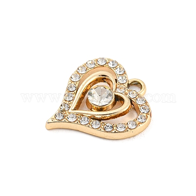 Подвески со стразами из сплава с ультрафиолетовым покрытием PALLOY-D026-22G-1