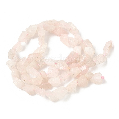 Сырой грубый натуральный розовый кварц бисер прядь G-M453-C03-1