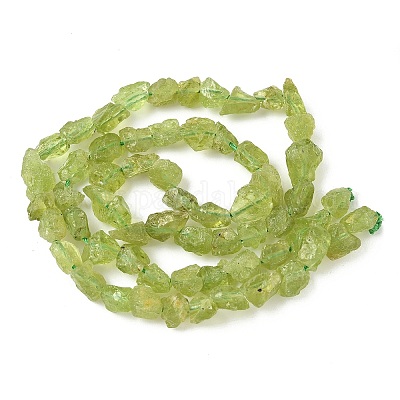 Необработанные грубые натуральные нити бусин перидота G-M453-C02-1