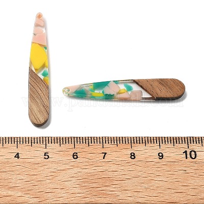 Подвески из смолы и ореха FIND-R051-08B-1