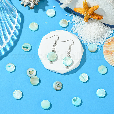 4 нити натуральных ракушечных бусин нити SHEL-SC0001-80-1