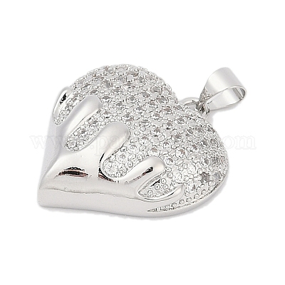 Латунные микро проложить кубического циркония подвески KK-A241-14A-P-1