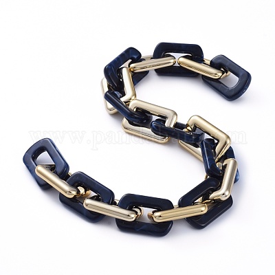 Пластиковые бостонские звенья ручной работы ccb AJEW-JB00683-02-1