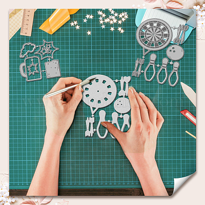 Трафареты для резки штампов из углеродистой стали для боулинга DIY-WH0309-1967-1