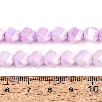 Антикоррозийные гальванические стеклянные бусины GLAA-T025-8mm-14G-1