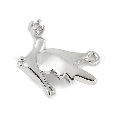 Латунные микро проложить кубического циркония подвески KK-M326-11P-1