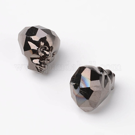 Full Plated Electroplate Glass Beads EGLA-M025-A04-1