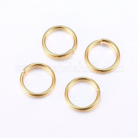 304 Stainless Steel Open Jump Rings STAS-O098-01G-12-1