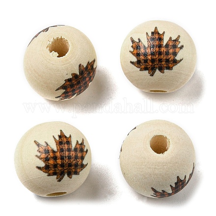 Perline europee in legno autunnale WOOD-H105-04B-01-1