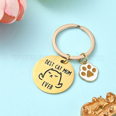 Брелок из эмалевого сплава и нержавеющей стали 201 KEYC-YW00101-02-1