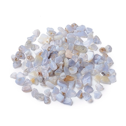Perles de calcédoine bleue naturelles G-XCP0001-18-1
