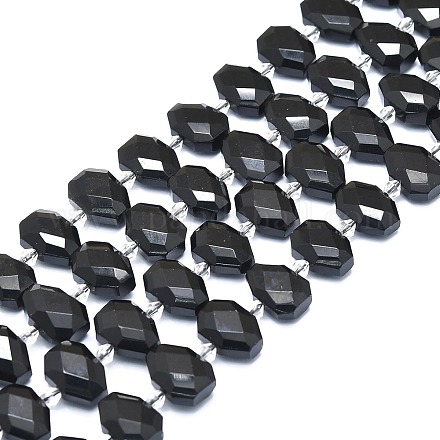 Natürlichen Obsidian Perlen Stränge G-F715-027-1