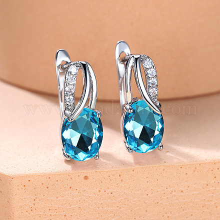 Латунь кубического циркония серьги стержня WG92DFF-01-1