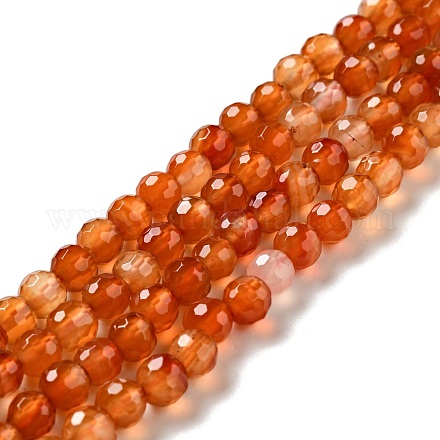 Chapelets de perles en cornaline naturelle G-E571-35A-1