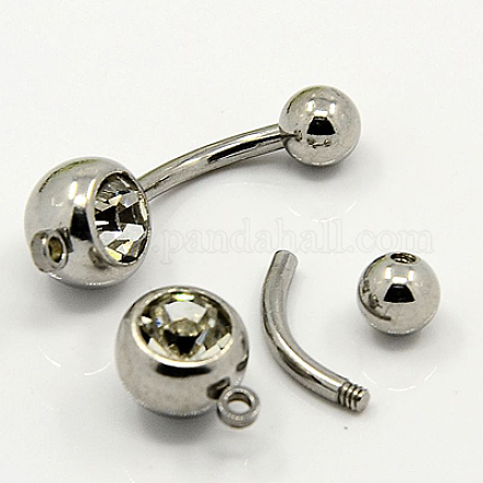 Fashionable 304 Stainless Steel Belly Rings AJEW-J001-02-1