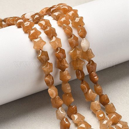 Натуральный красный авантюрин бисер нитей G-Z080-A22-8mm-1