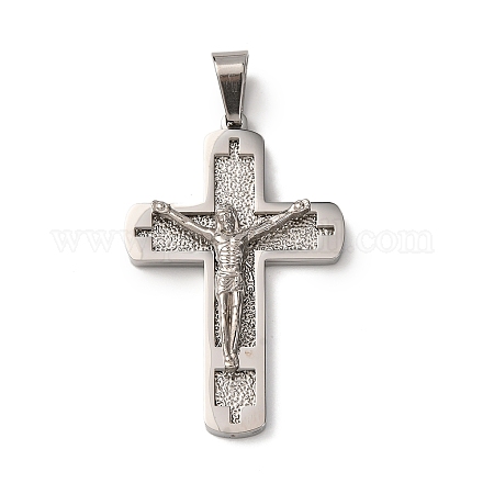 Подвески-кресты Иисуса из нержавеющей стали 304 STAS-F323-08P-1