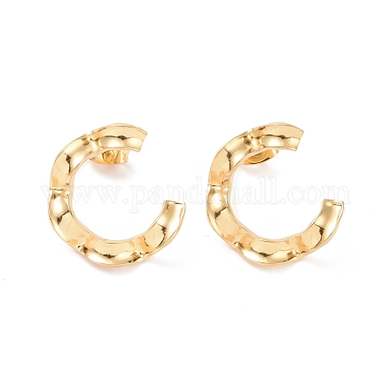 Ion Plating(IP) 304 Stainless Steel Stud Earring for Women EJEW-F287-03G-1