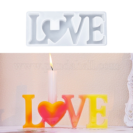 Wort Liebe DIY Kerzenhalter Silikonformen SIL-F008-02C-1