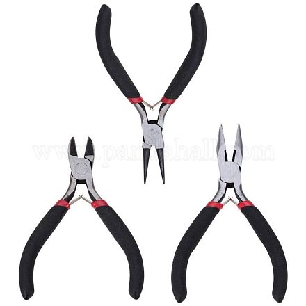 PandaHall 3 Pieces Jewelry Plier Tool - Side Cutting Plier PT-PH0001-03-1