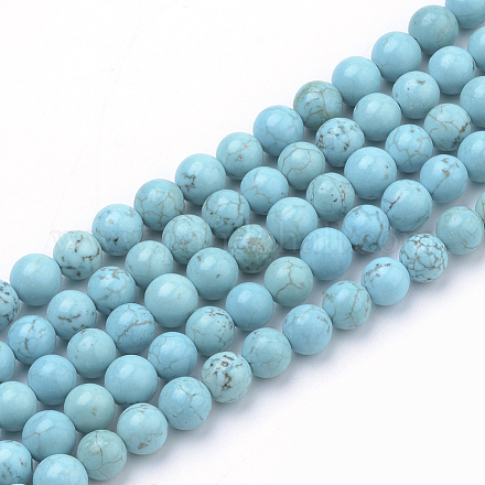Chapelets de perles en turquoise synthétique X-G-Q953-02-8mm-1