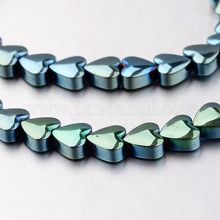 Chapelets de perles en hématite synthétique sans magnétique G-F300-22A-07-1