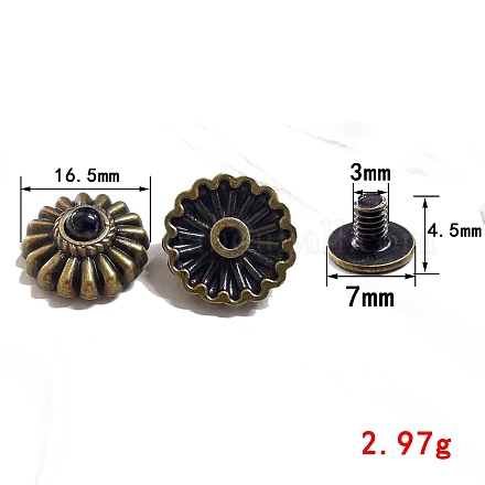 Декоративные заклепки из сплава в тибетском стиле PW-WG40356-12-1