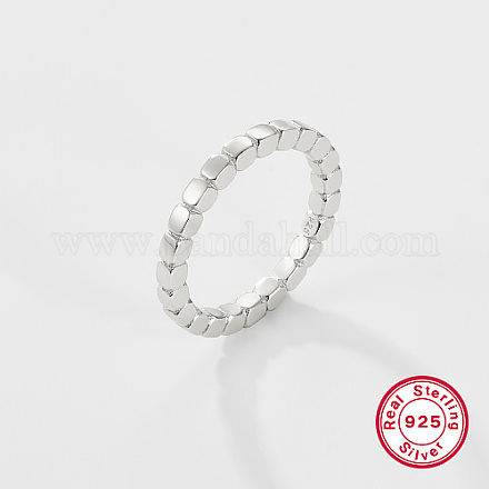 925 anillo de dedo de plata de primera ley con baño de rodio LU6854-4-1