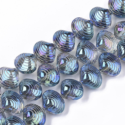 Electroplate Glass Beads Strands EGLA-S189-002B-01-1