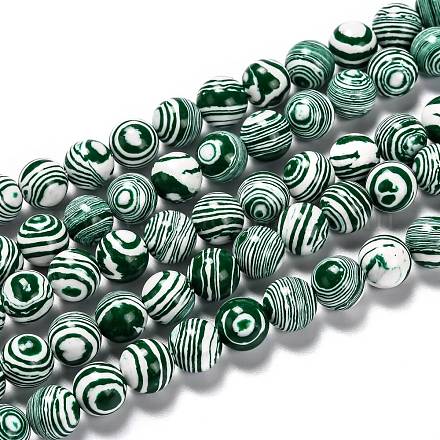 Chapelets de perles en malachite synthétique X-G-I199-32-10mm-F-1