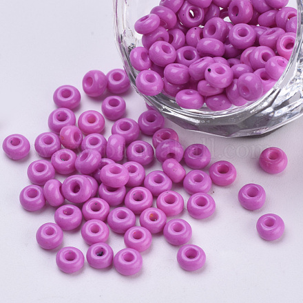 Baking Paint Glass Seed Beads SEED-Q025-4mm-M17-1
