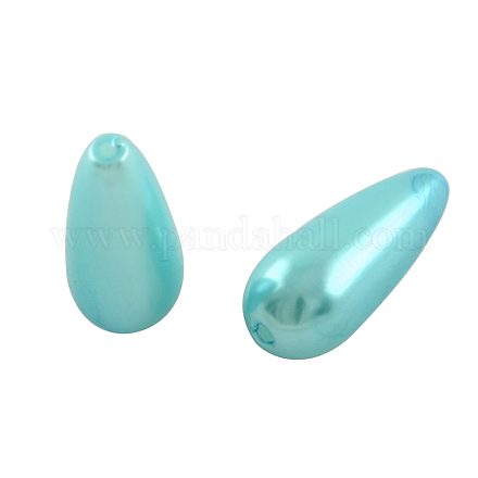 ABS Plastic Imitation Pearl Teardrop Beads MACR-S266-A33-1