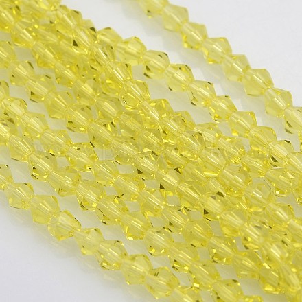 Perle di vetro bicono fili X-EGLA-P016-4mm-11-1
