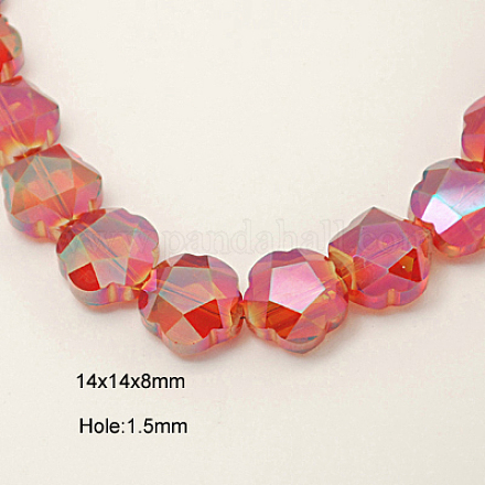 Electroplated Glass Beads EGLA-S040-1-1