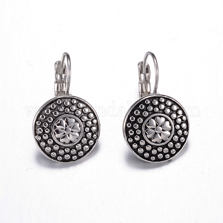 316 Surgical Stainless Steel Leverback Earrings EJEW-P085-03-1