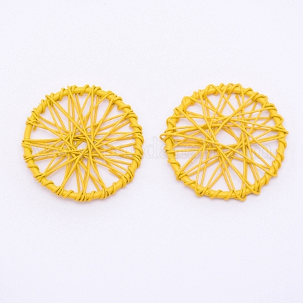 Железные подвески из обернутой проволоки&nbsp;IFIN-WH0053-41A-03-1