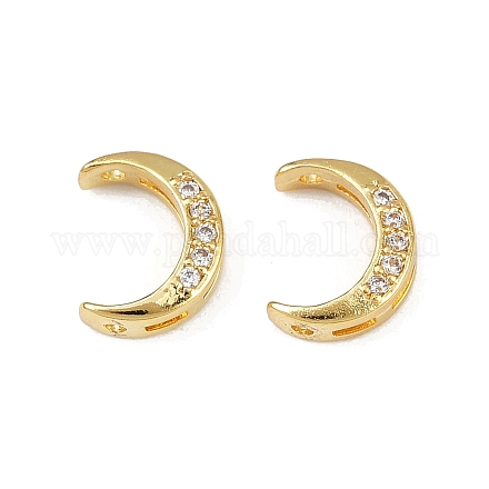 Латунные прозрачные бусины из кубического циркония KK-D375-35G-01-1